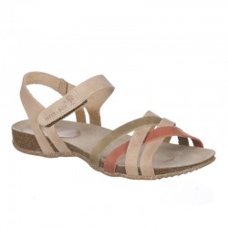 Sandalias Planas Inter-bios 4486 Mujer Beig-kaki