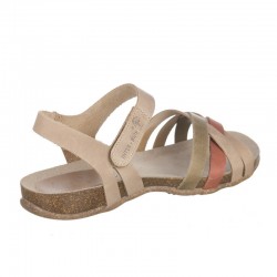 Sandalias Planas Inter-bios 4486 Mujer Beig-kaki