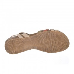 Sandalias Planas Inter-bios 4486 Mujer Beig-kaki