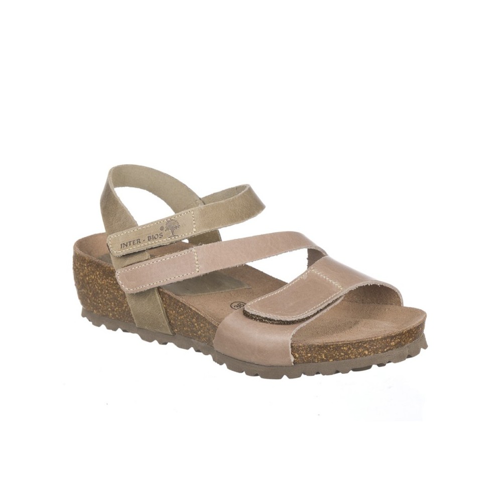 Cuñas Inter-bios 5378 Mujer Beig-kaki