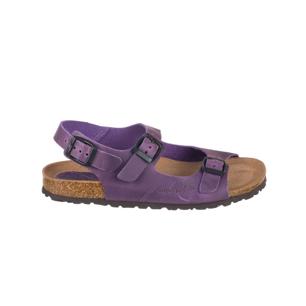 Sandalias Planas Inter-bios 7112 Mujer Morado