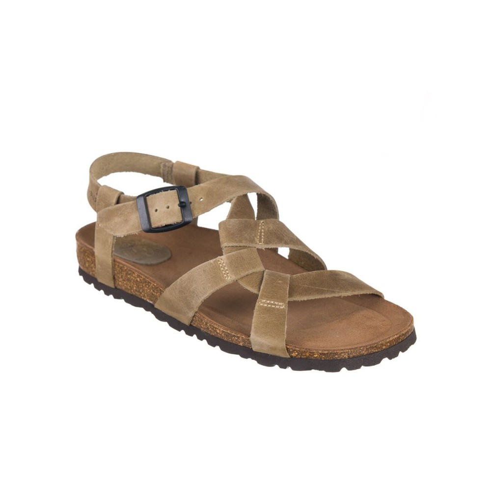 Sandalias Planas Inter-bios 7179 Mujer Kaki