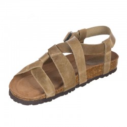 Sandalias Planas Inter-bios 7179 Mujer Kaki