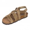 Sandalias Planas Inter-bios 7179 Mujer Kaki