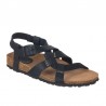 Sandalias Planas Inter-bios 7179 Mujer Negro