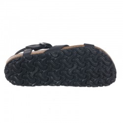 Sandalias Planas Inter-bios 7179 Mujer Negro