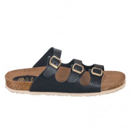 Sandalias Planas Inter-bios 7231 Mujer Negro