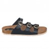 Sandalias Planas Inter-bios 7231 Mujer Negro
