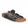 Sandalias Planas Inter-bios 7231 Mujer Negro