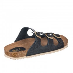 Sandalias Planas Inter-bios 7231 Mujer Negro