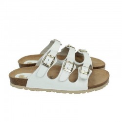 Sandalias Planas Inter-bios 7231 Mujer Blanco