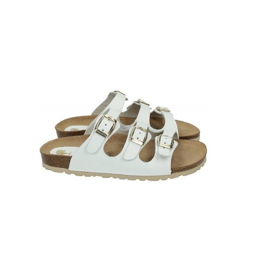 Sandalias Planas Inter-bios 7231 Mujer Blanco