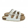 Sandalias Planas Inter-bios 7231 Mujer Blanco