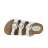 Sandalias Planas Inter-bios 7231 Mujer Blanco