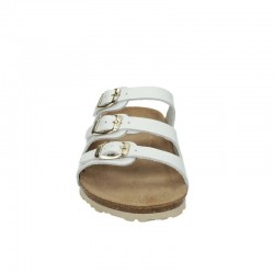 Sandalias Planas Inter-bios 7231 Mujer Blanco