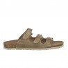 Sandalias Planas Inter-bios 7231 Mujer Kaki
