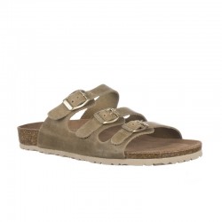 Sandalias Planas Inter-bios 7231 Mujer Kaki