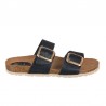 Sandalias Planas Inter-bios 7232 Mujer Negro