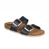 Sandalias Planas Inter-bios 7232 Mujer Negro