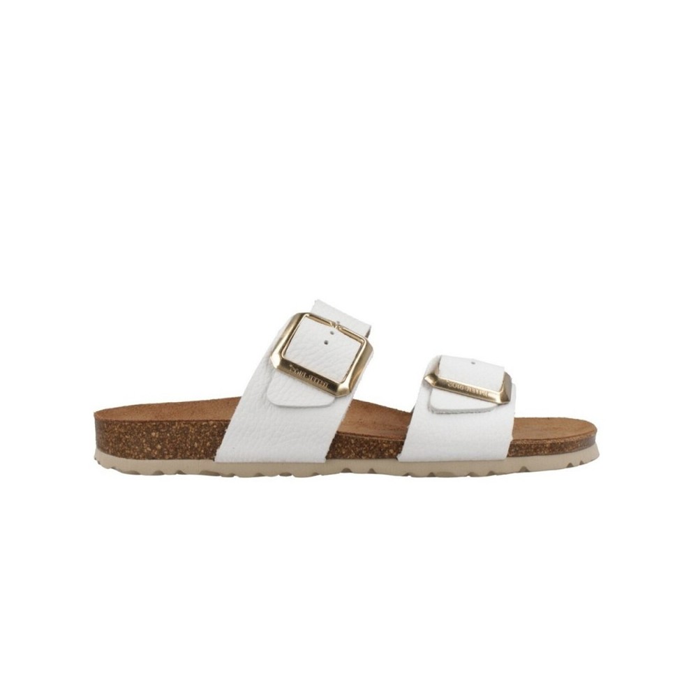 Sandalias Planas Inter-bios 7232 Mujer Blanco