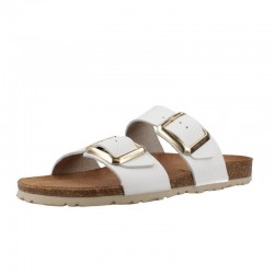 Sandalias Planas Inter-bios 7232 Mujer Blanco