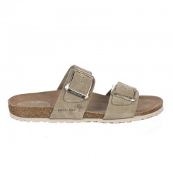 Sandalias Planas Inter-bios 7232 Mujer Kaki