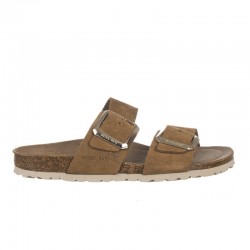 Sandalias Planas Inter-bios 7232 Mujer Cuero