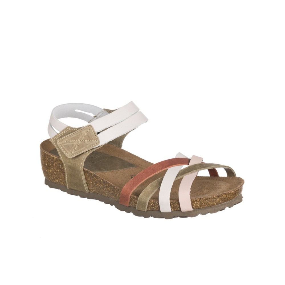 Sandalias Inter-bios 5338 Mujer Gris-kaki