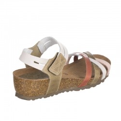Sandalias Inter-bios 5338 Mujer Gris-kaki