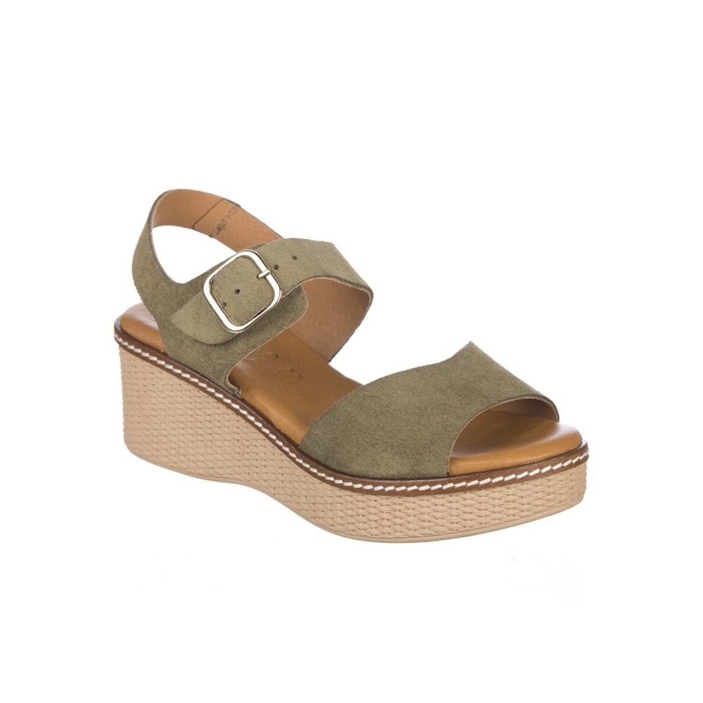 Cuñas Zapp 2661 Mujer Kaki