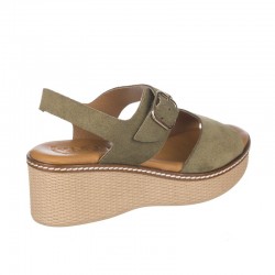 Cuñas Zapp 2661 Mujer Kaki