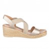 Cuñas Zapp 1110 Mujer Oro