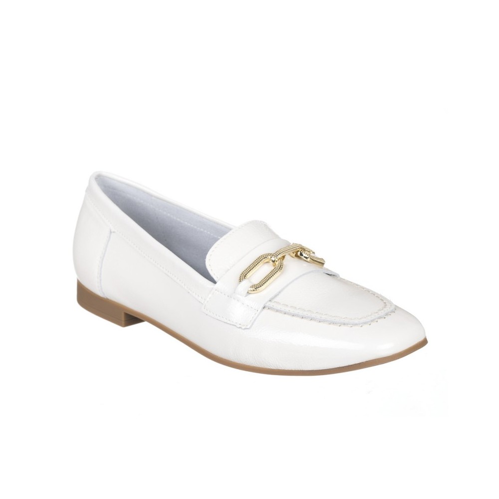 Mocasines Pitillos 10474 Mujer Blanco
