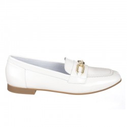 Mocasines Pitillos 10474 Mujer Blanco