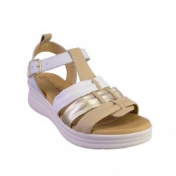 Sandalias Planas Pitillos 10614 Mujer Blanco
