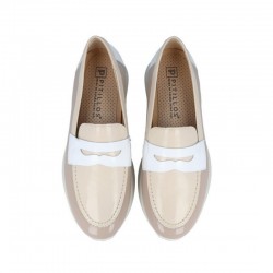 Mocasines Pitillos 10420 Mujer Beig