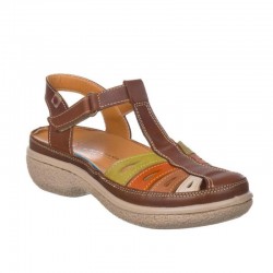 Sandalias Planas Laura Azaña 11987 Mujer Cuero