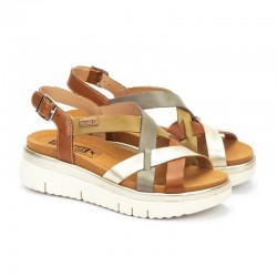 Sandalias Planas Pikolinos W4n-0650 Mujer Cuero