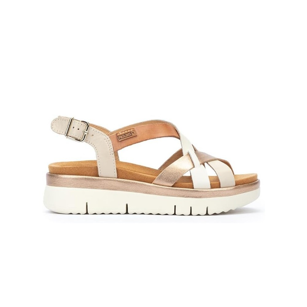 Sandalias Planas Pikolinos W4n-0650 Mujer Beig