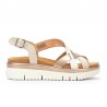 Sandalias Planas Pikolinos W4n-0650 Mujer Beig