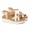 Sandalias Planas Pikolinos W4n-0650 Mujer Beig