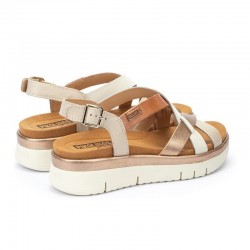 Sandalias Planas Pikolinos W4n-0650 Mujer Beig