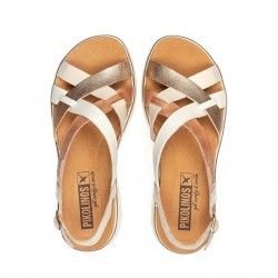 Sandalias Planas Pikolinos W4n-0650 Mujer Beig