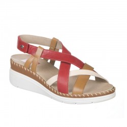 Cuñas Fluchos F2135 Mujer Rojo