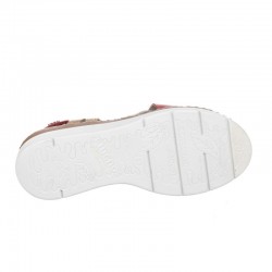 Cuñas Fluchos F2135 Mujer Rojo