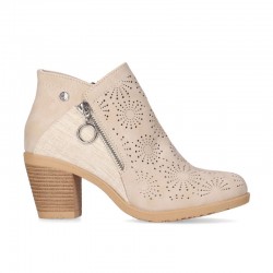 Botines de tacón Chika10 Tonia 16 Mujer Beig