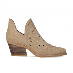 Botines de tacón Chika10 Nereida 06 Mujer Taupe