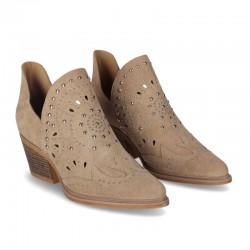 Botines de tacón Chika10 Nereida 06 Mujer Taupe