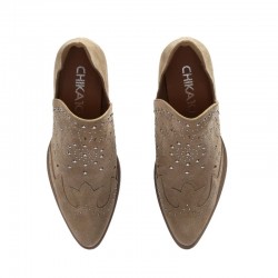 Botines de tacón Chika10 Nereida 06 Mujer Taupe