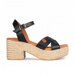 Sandalias de tacón Popa Clifton Mujer Negro